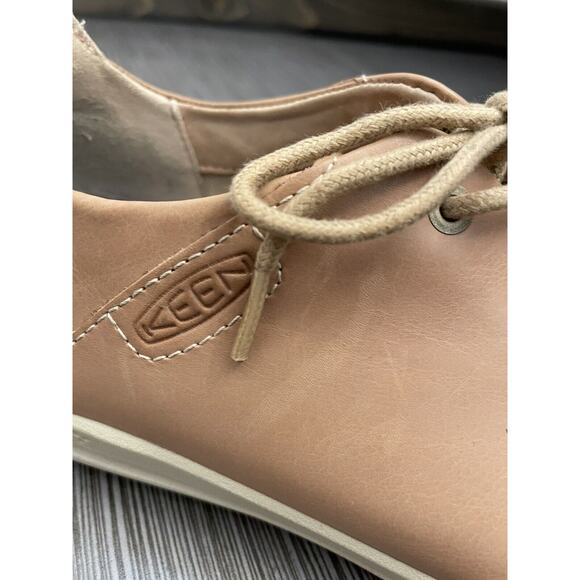 KEEN Womens Lorelai II Brown Leather Lace Up Sneaker Shoes Size 7 - Picture 9 of 13
